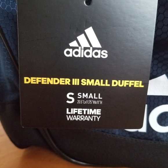 New Adidas small navy duffel bag - Picture 2 of 2